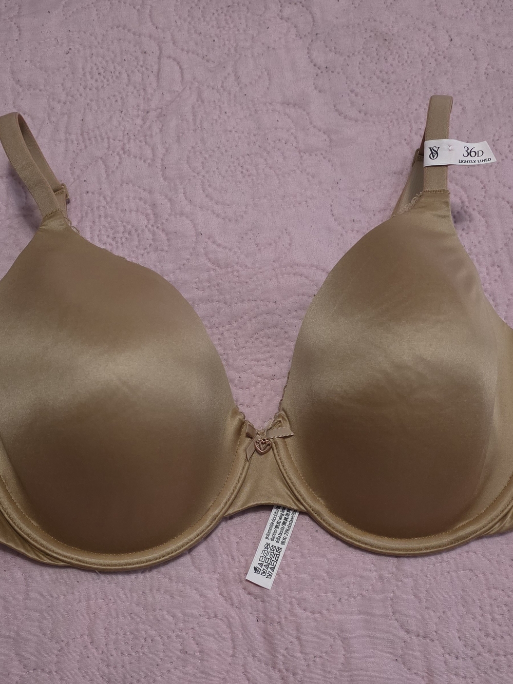 Victoria's Secret Lightly Lined Smooth T-Shirt Bra in Light Brown - 36D